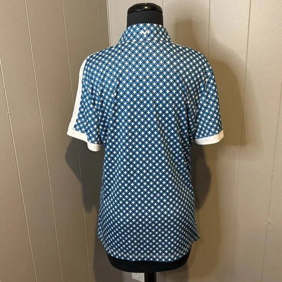 Z Callaway Women's Extra Large Floral Geo Print Golf Polo 1/3 Zip Up Opti-Dri - Picture 7 of 9
